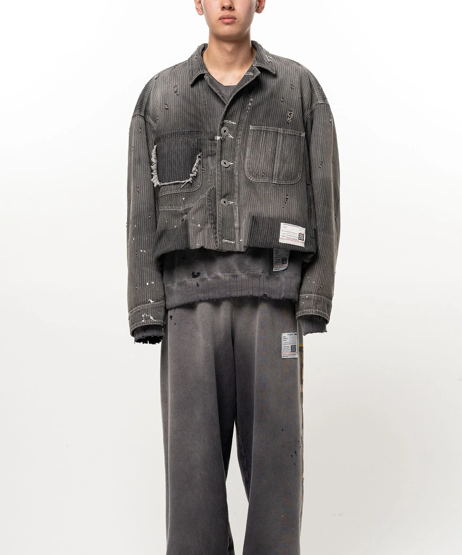 Folded Hem Chore Jacket - 1