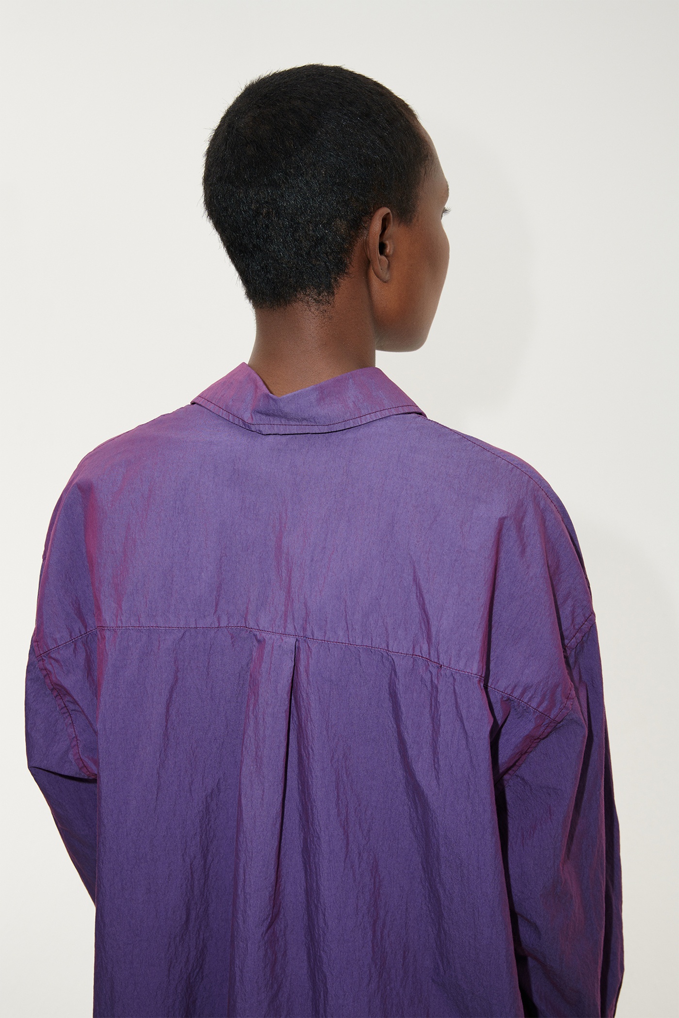 Borrowed Shirt Blackcurrant Parachute Poplin - 6