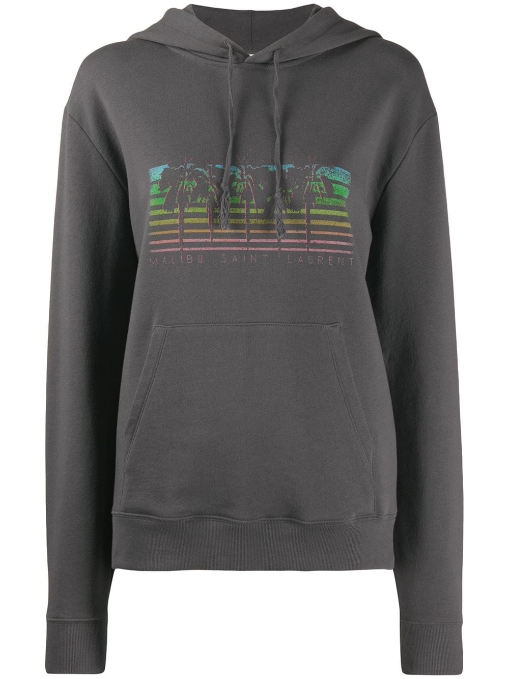 Malibu palm tree print hoodie - 1