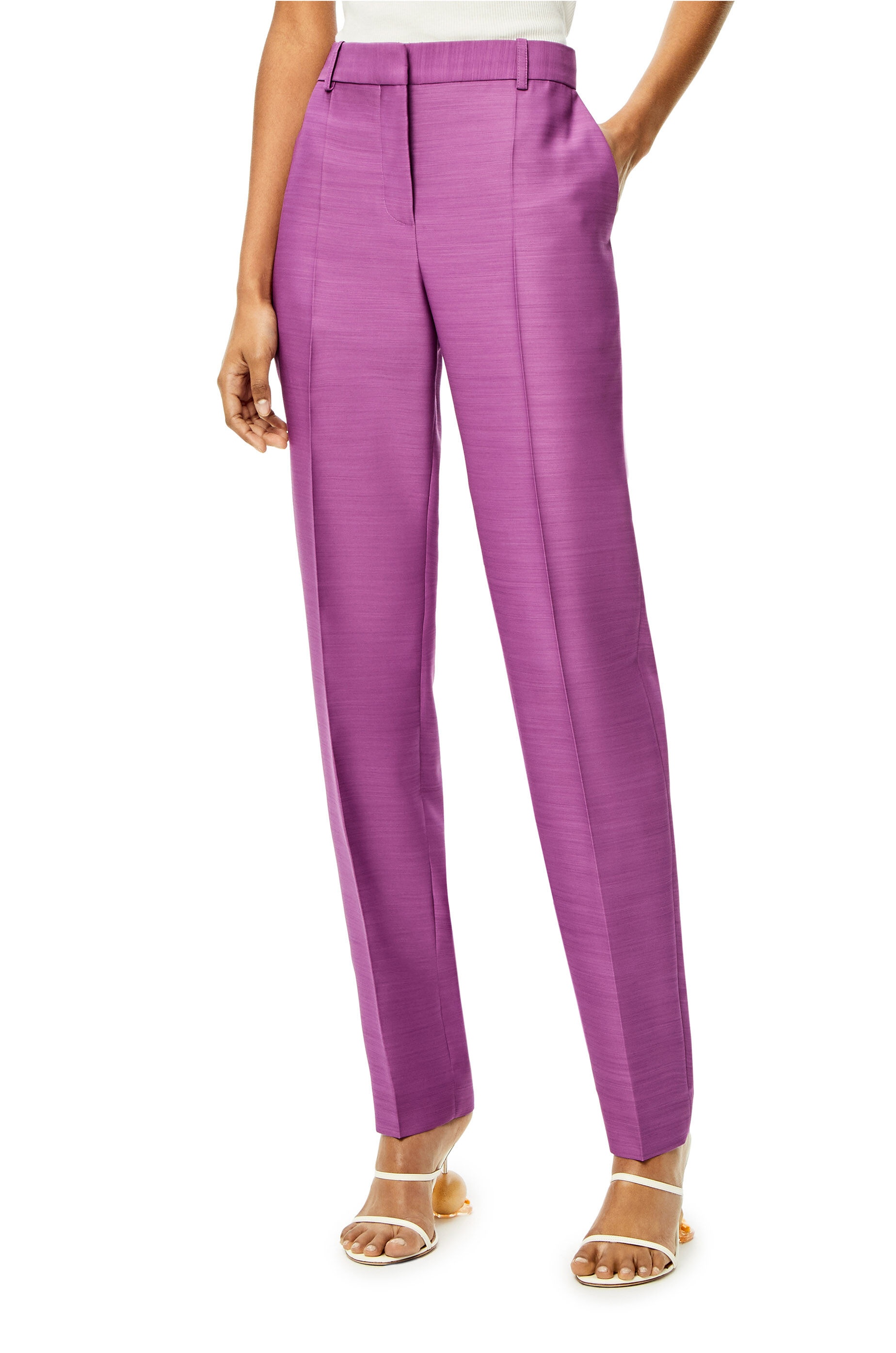 Tailored trousers in wool and silk - 3