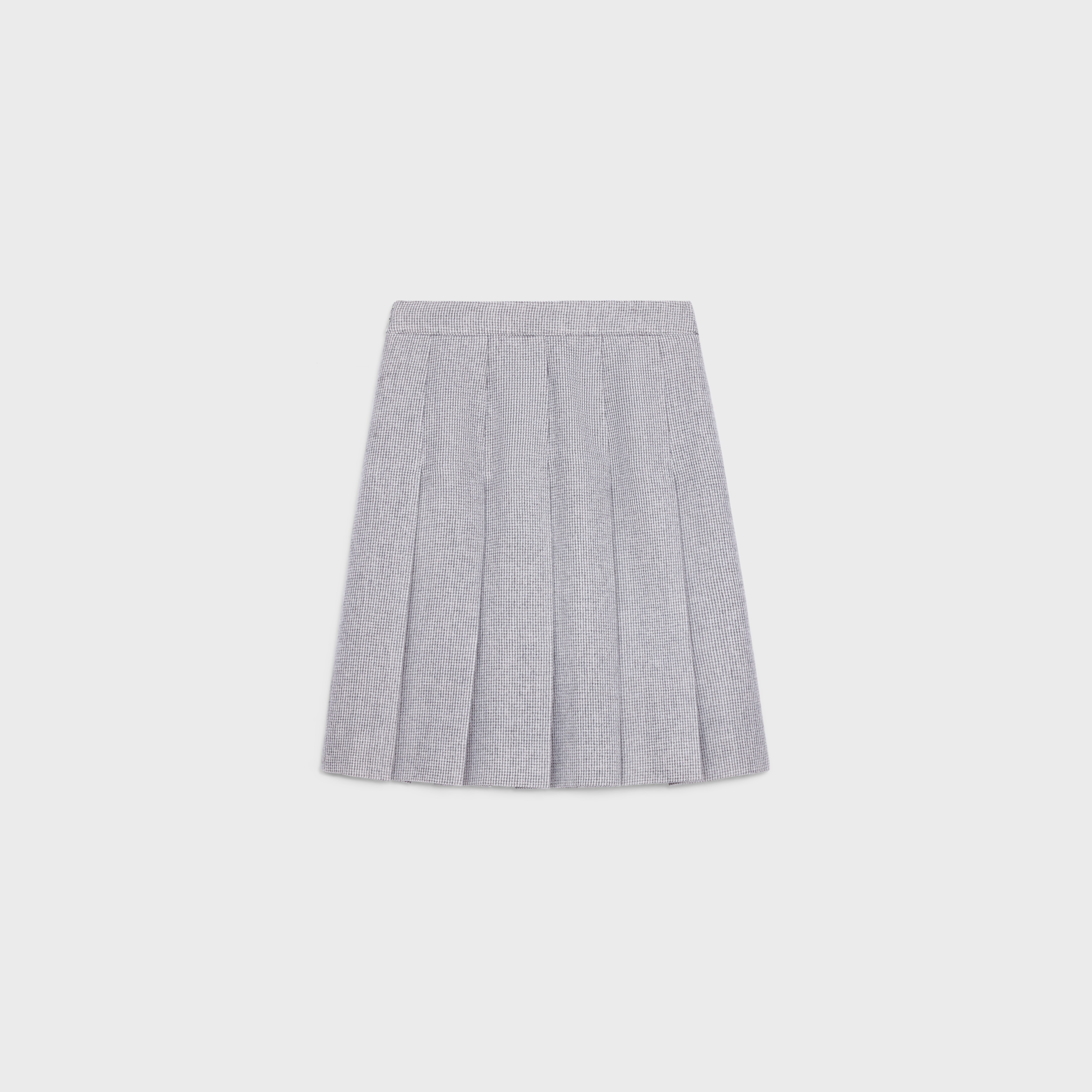 pleated skirt in cashmere natté - 2