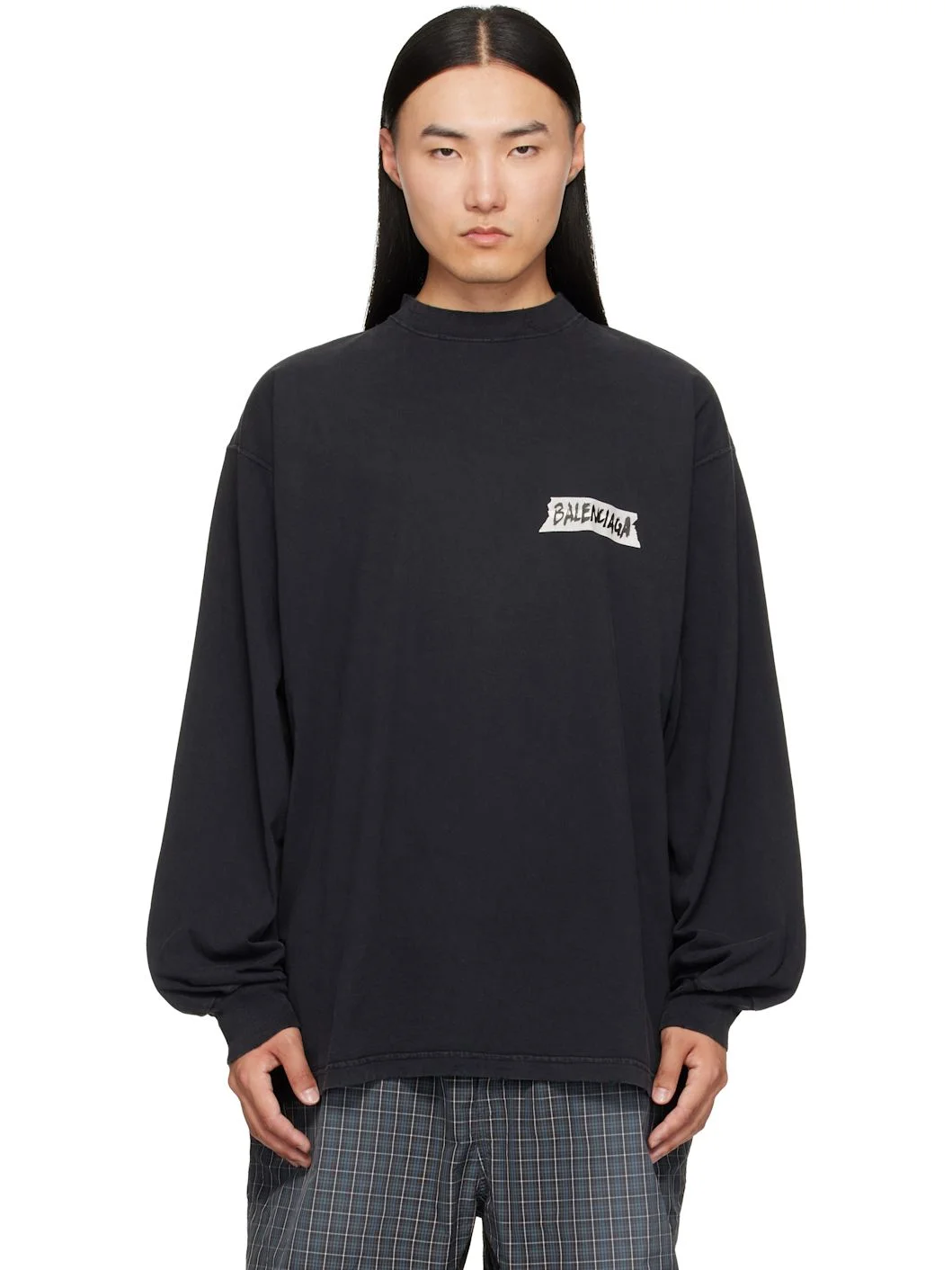 Black L/S Large T-Shirt - 1