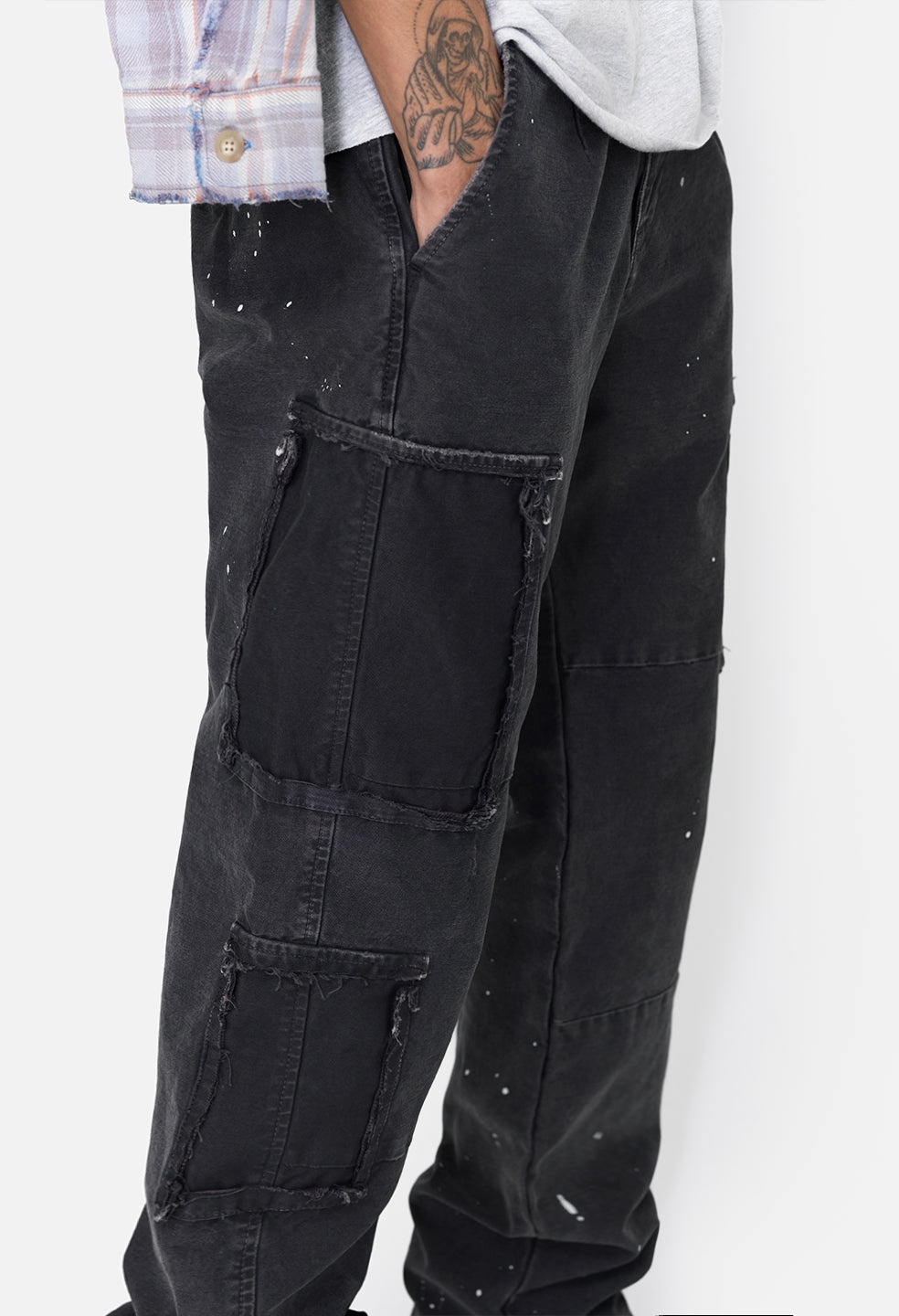 JE X MASTERMIND WORKED UTILITY PANT - 8