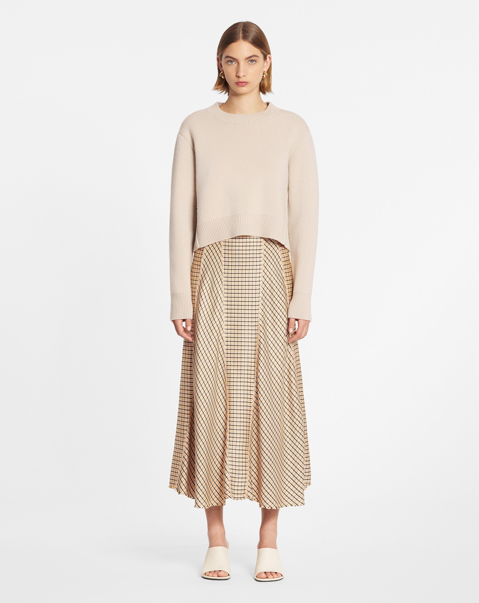 LONG PRINTED FLARED SKIRT - 2