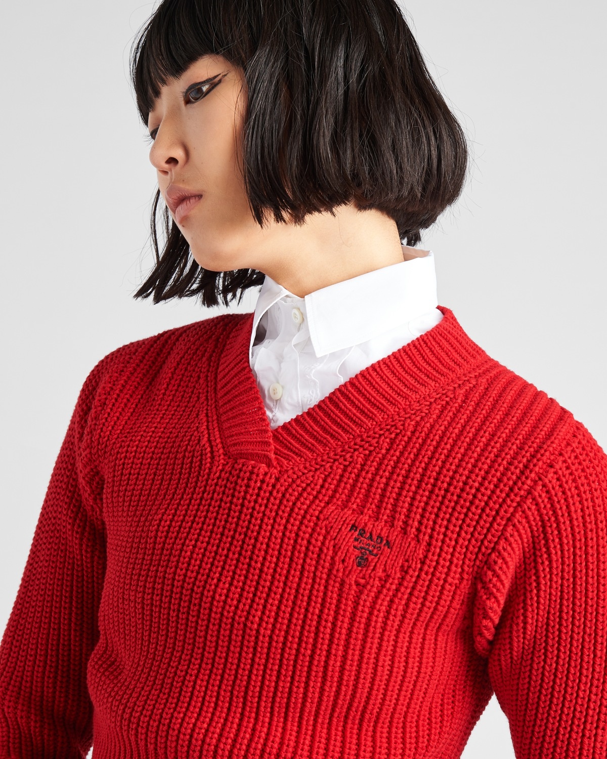 Cotton crew-neck sweater - 3