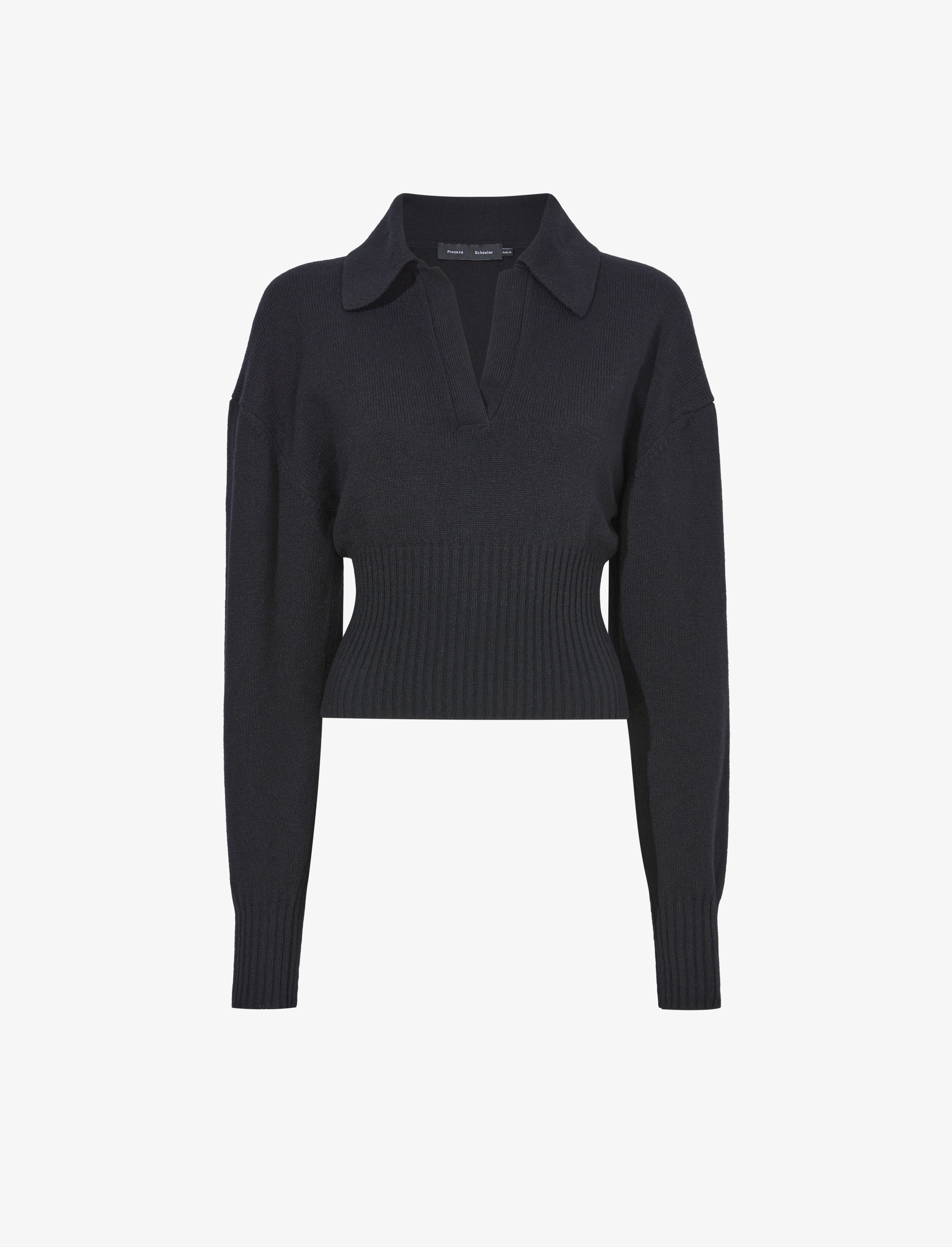 Jeanne Polo Sweater in Eco Cashmere - 1