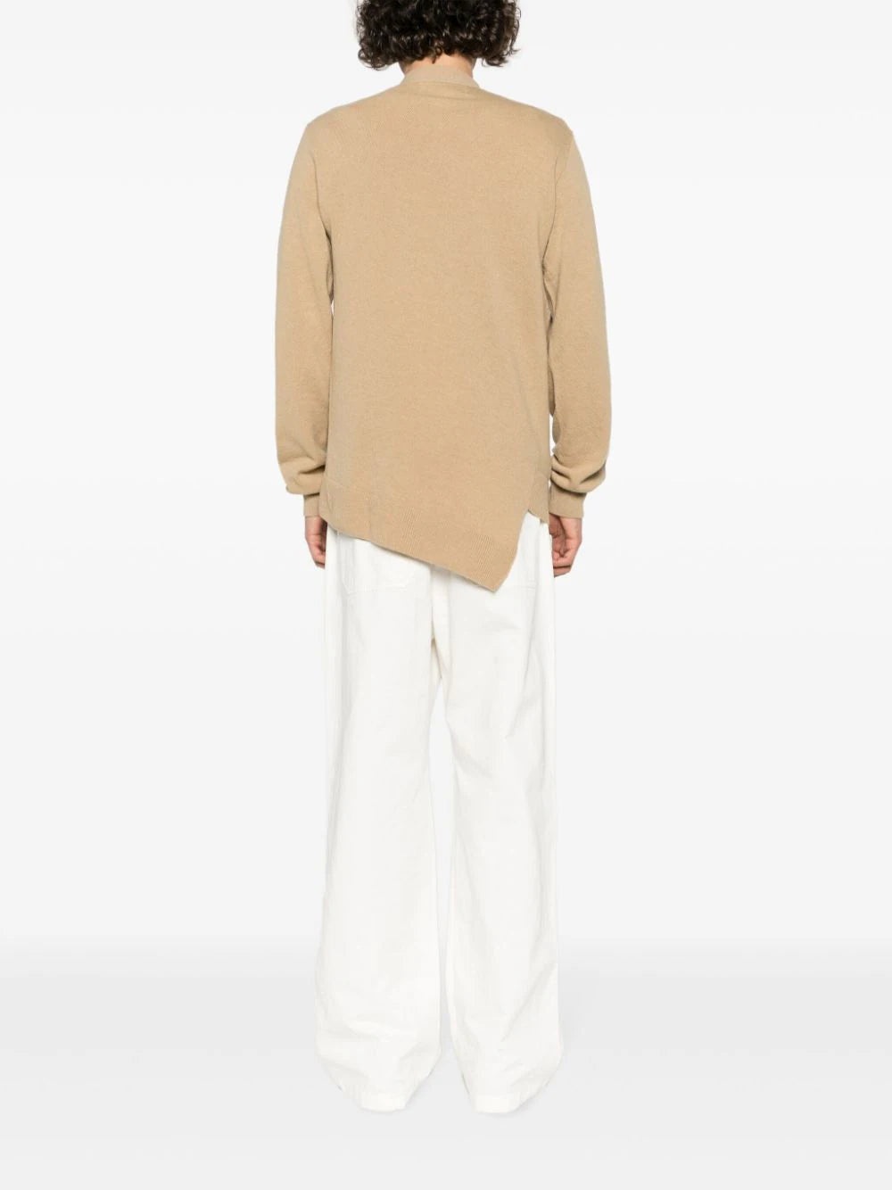 X LACOSTE ASYMMETRIC WOOL CARDIGAN - 4
