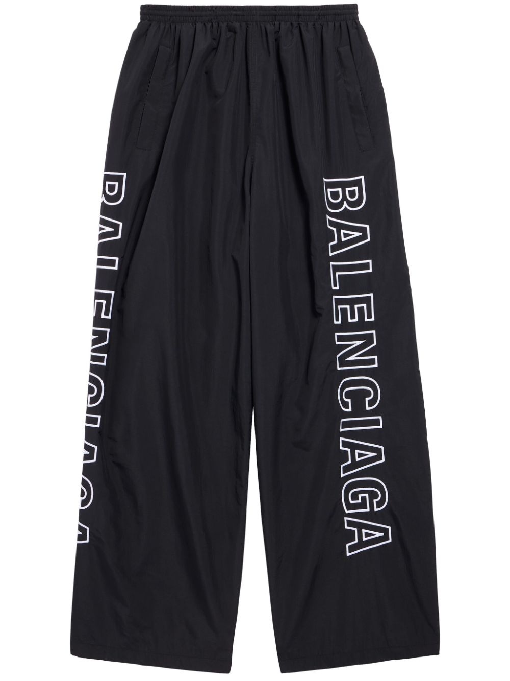 logo-print wide-leg track pants - 1