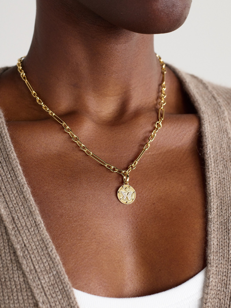 FOUNDRAE Reverie Small Mixed Clip 18-karat Gold Diamond Necklace outlook