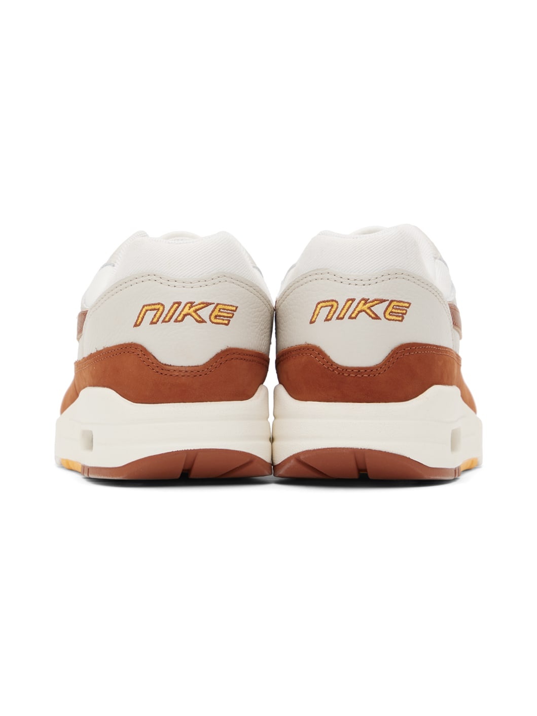 White & Orange Air Max 1 LX Sneakers - 2