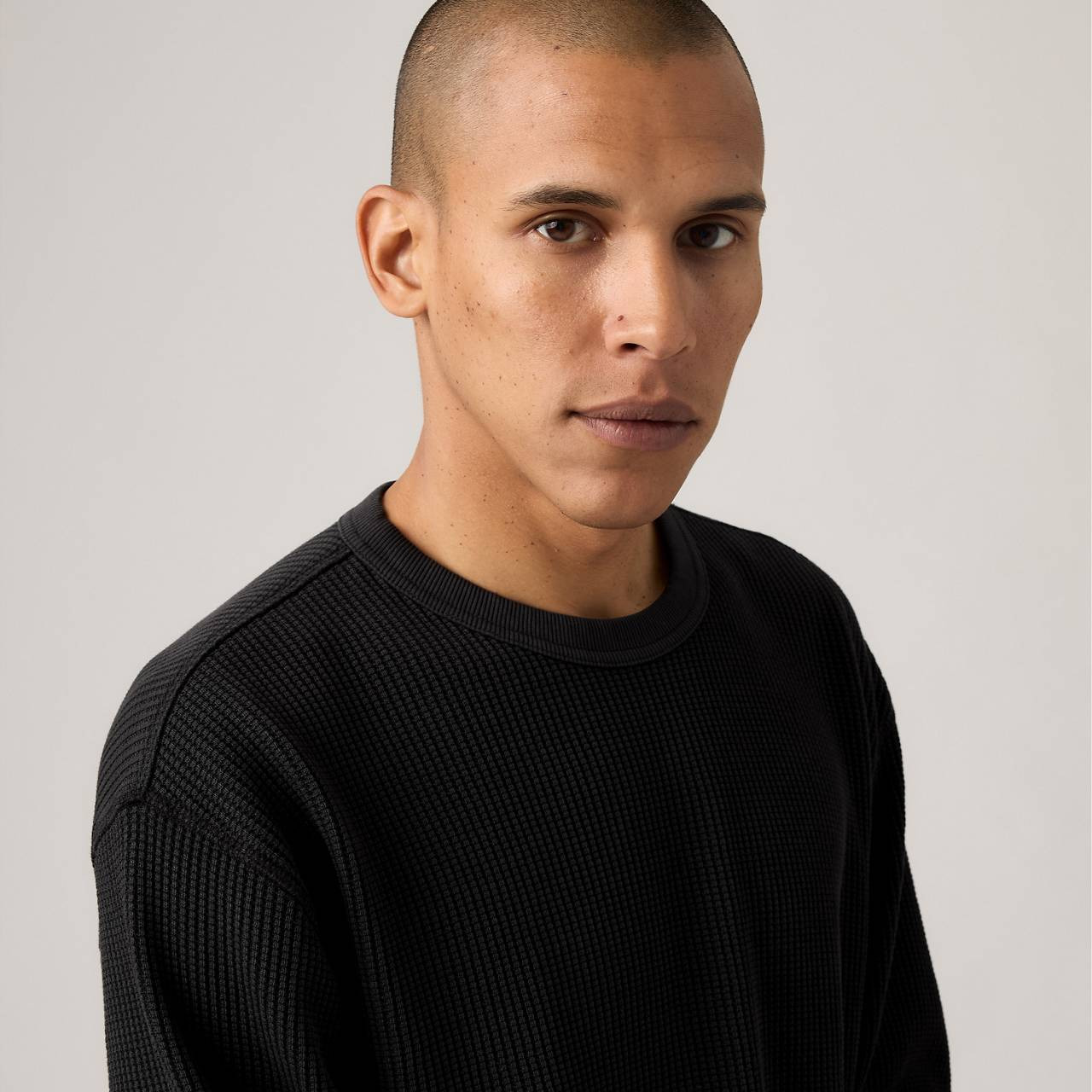 LONG-SLEEVE RELAXED THERMAL SHIRT - 4