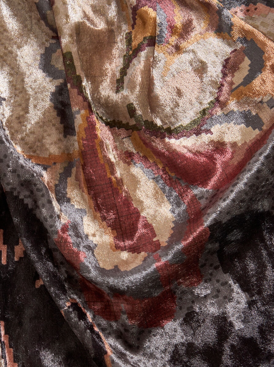 PRINTED CHENILLE TROUSERS - 2