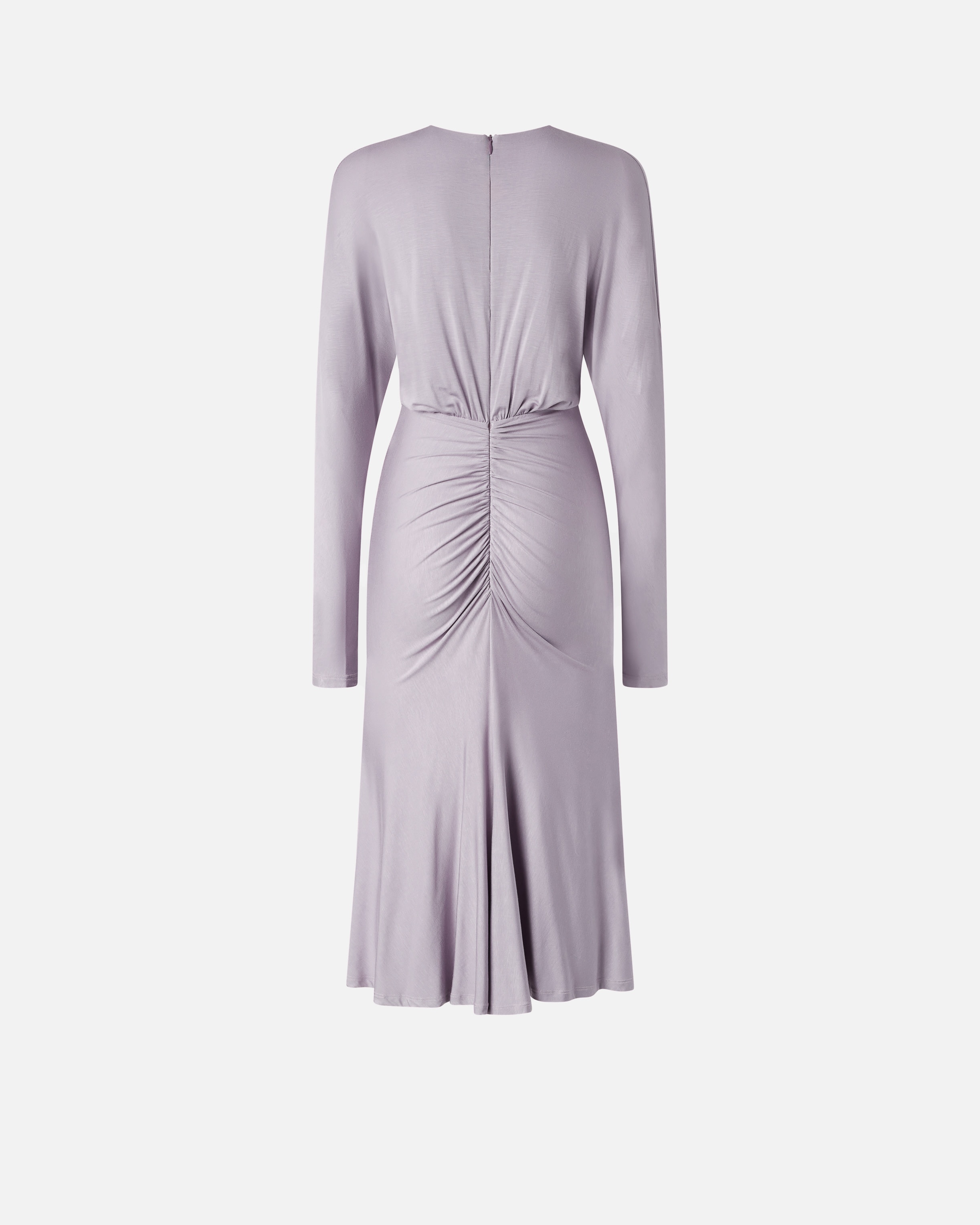 MIDI DRESS IN MODAL WITH V-NECK - 6