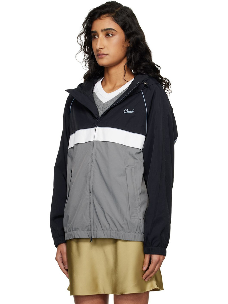 Dunst Navy & Gray Blocked Windbreaker Jacket outlook