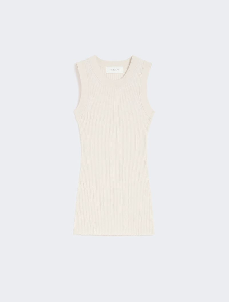 Cotton vest top - ecru 1