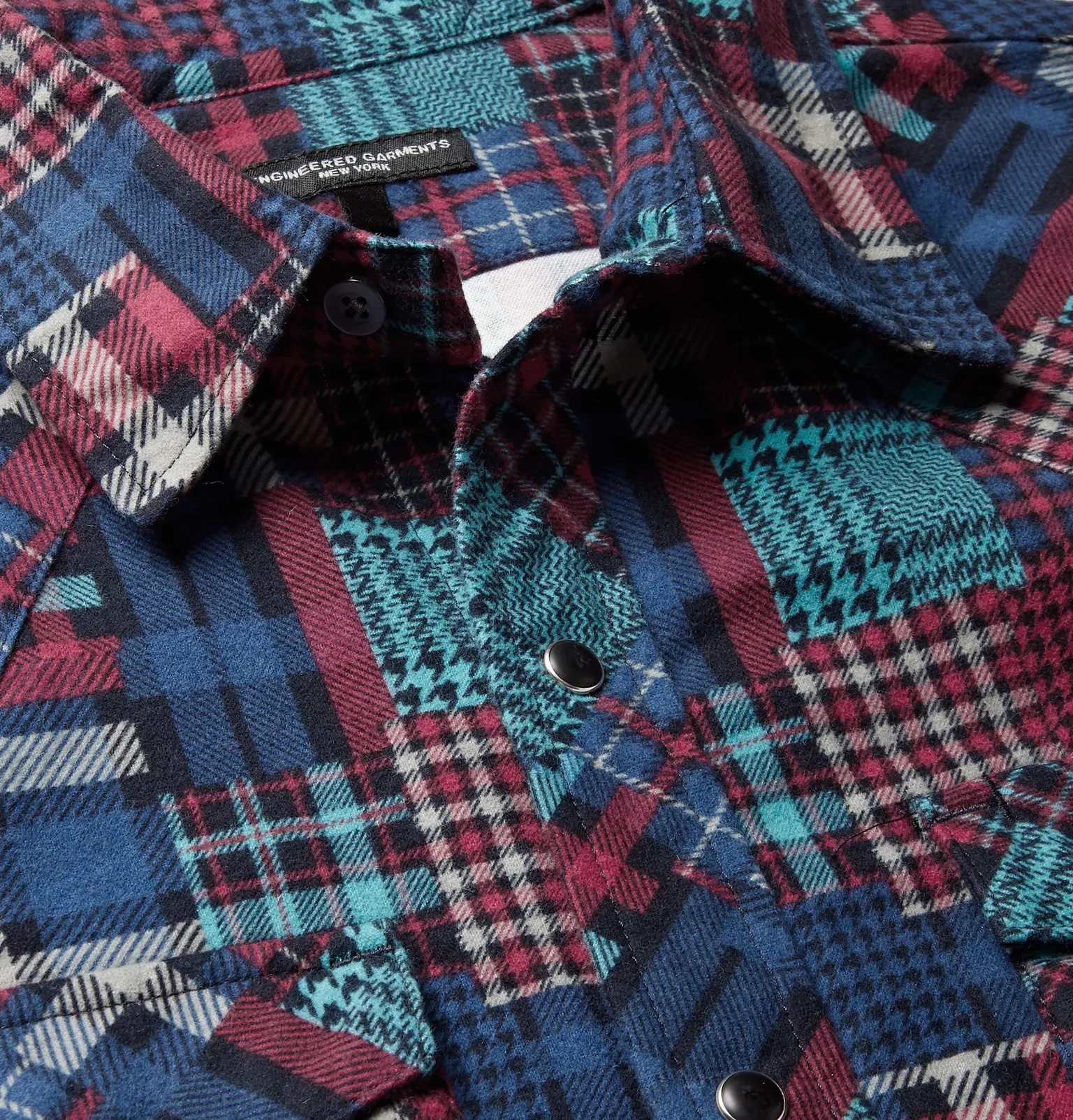 Printed Cotton-Flannel Western Shirt - 5