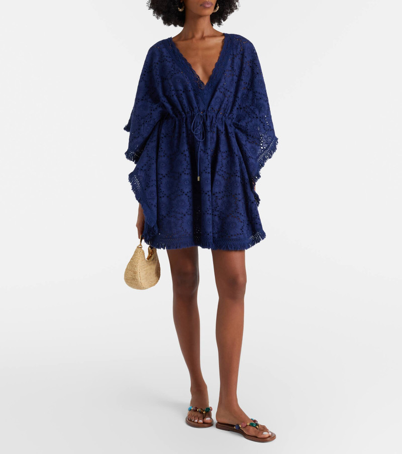 MELISSA ODABASH Ivy broderie anglaise cotton kaftan outlook