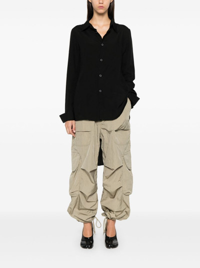 Yohji Yamamoto draped shirt outlook