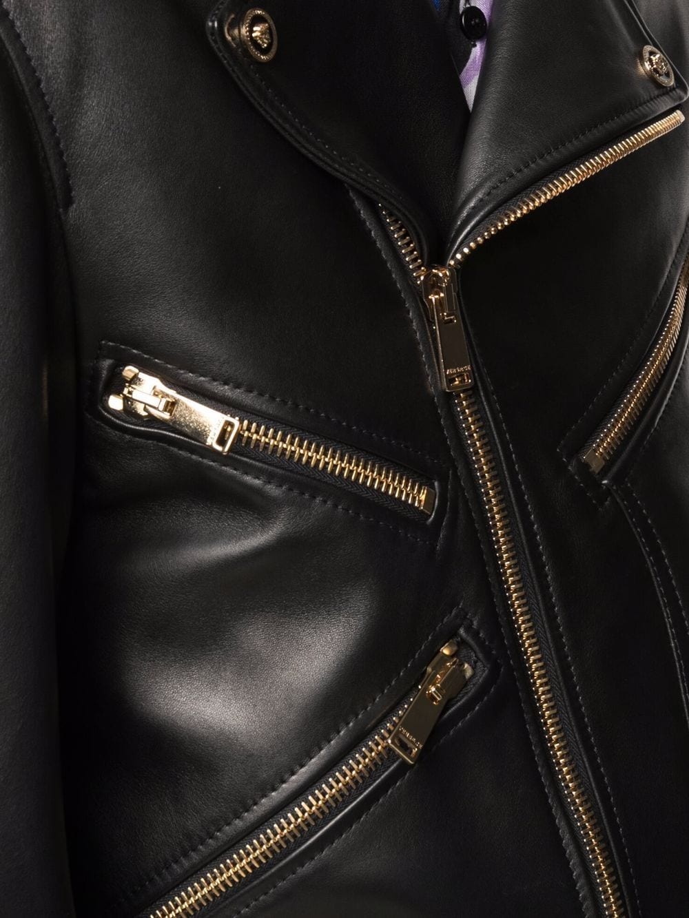 Nappa leather biker jacket - 5