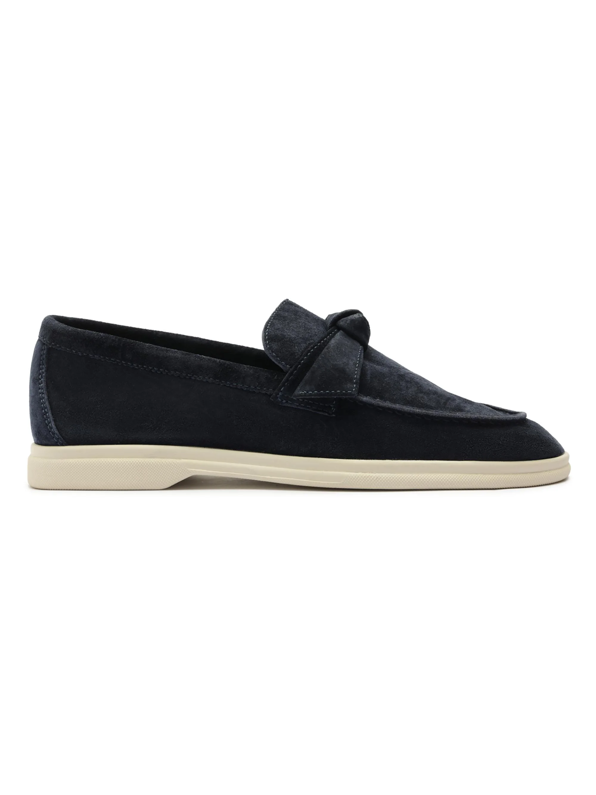 Women's Clarita Suede Bow Loafers - Twilight Blue - 1