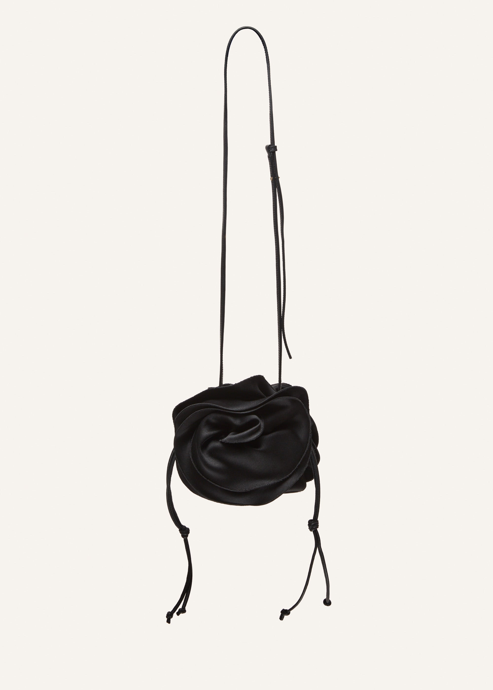 Pearl Magda bag in black satin - 3