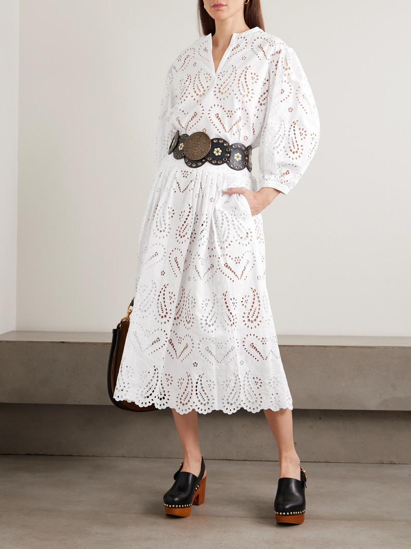 Etro Scalloped Broderie Anglaise Cotton-blend Poplin Blouse outlook