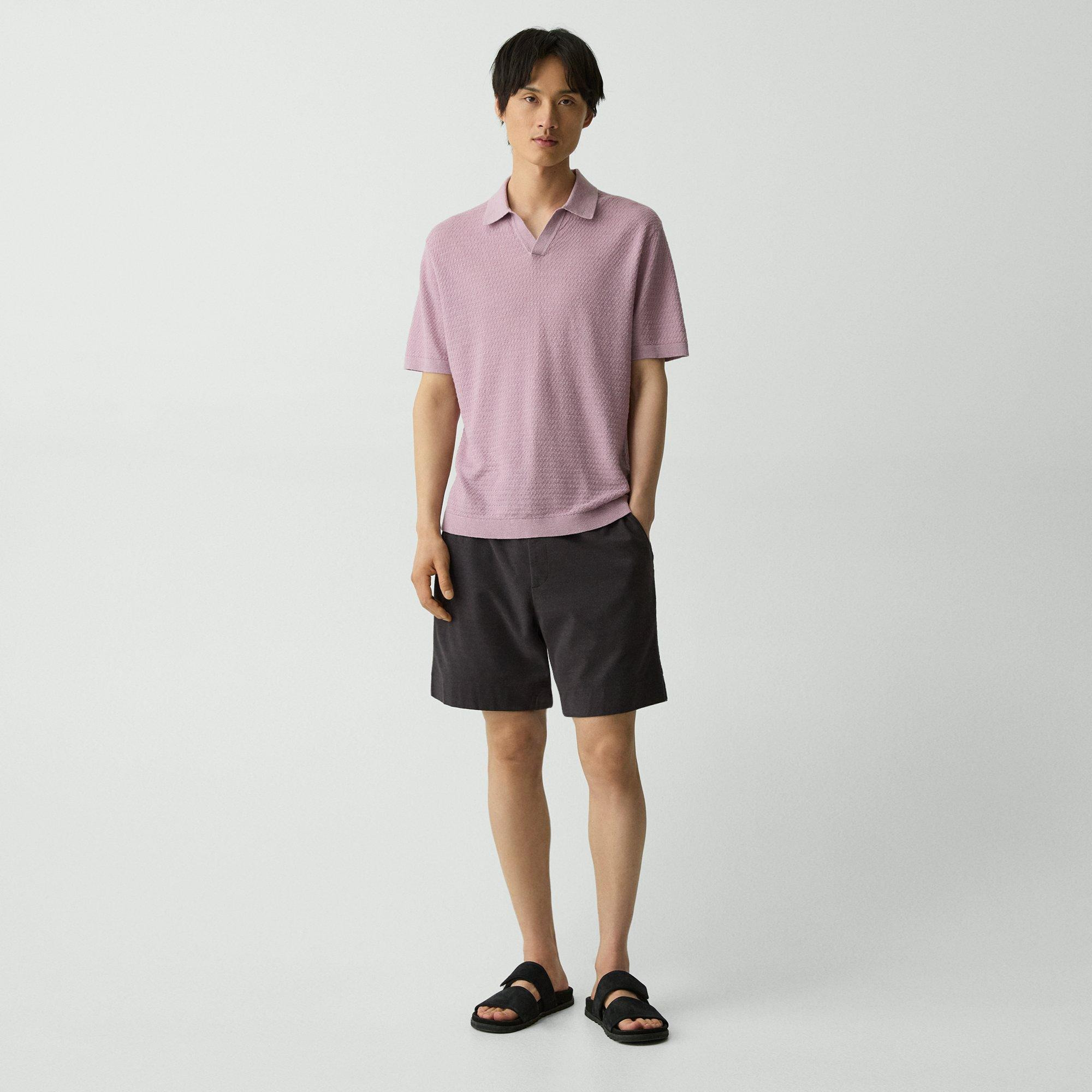 Brenan Polo Shirt in Pacific Linen - 6