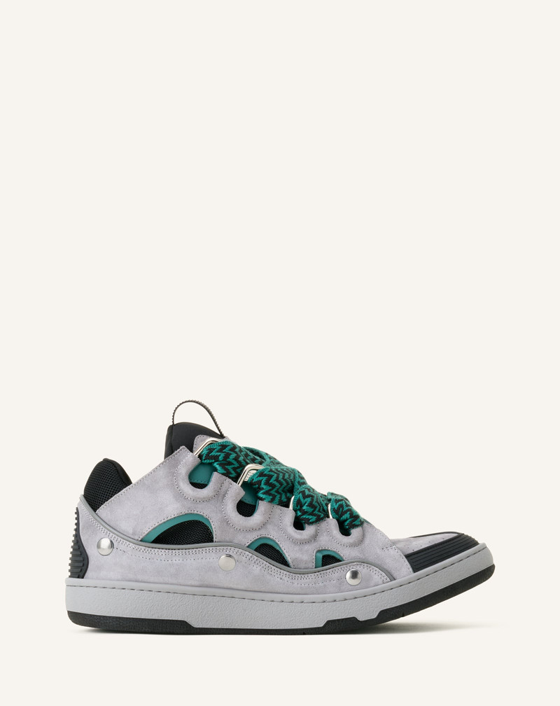 Lanvin CURB PATCH SNEAKERS IN LEATHER outlook