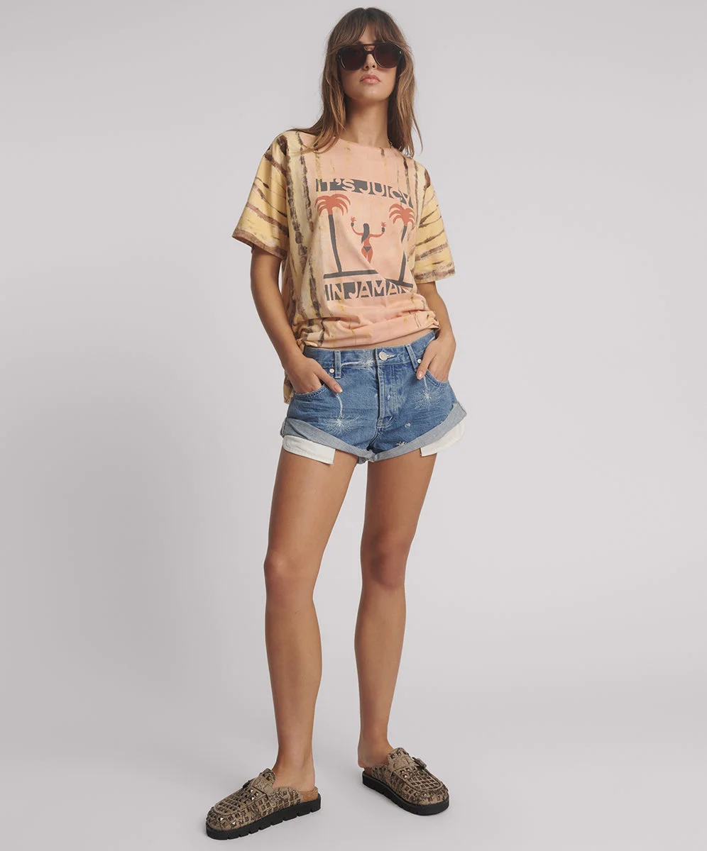 Bandits Low Waist Denim Shorts - Malibu Blue - 1