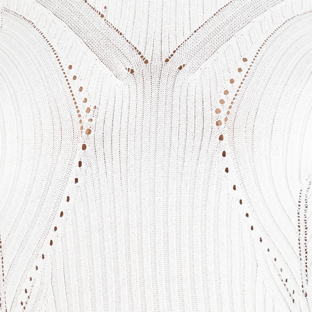 Wall Print Ribbed Sweater - 5