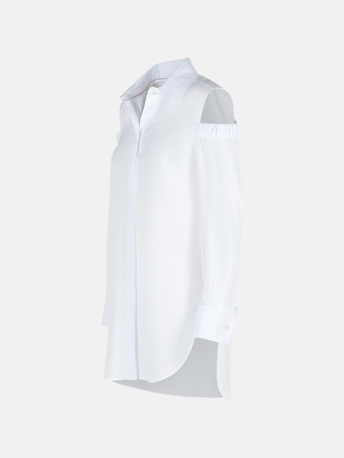 'RAGNI' WHITE COTTON SHIRT - 2