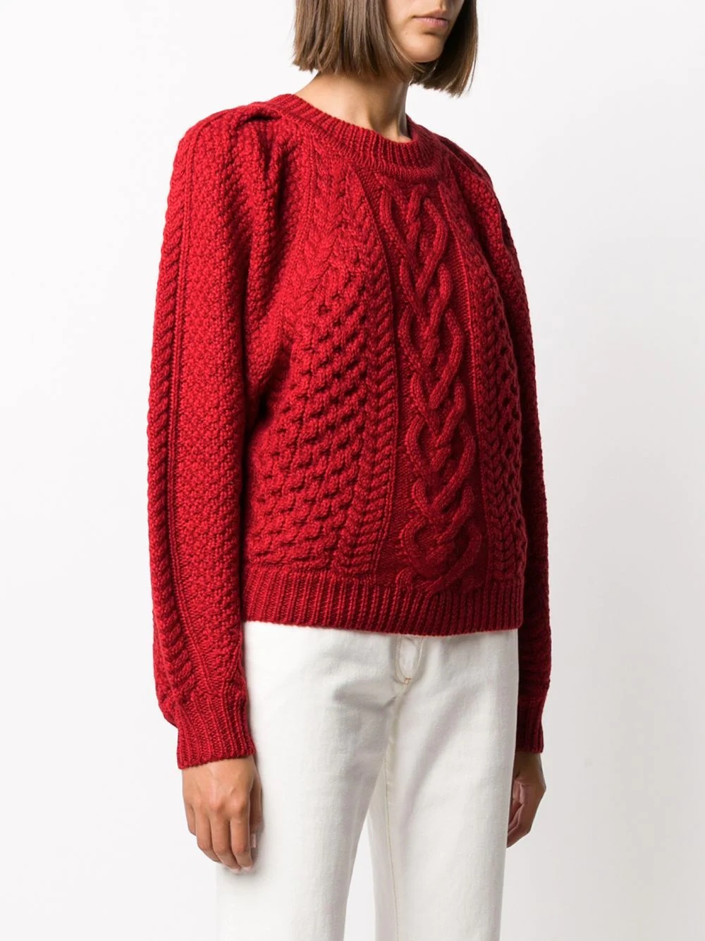 cable knit jumper - 3