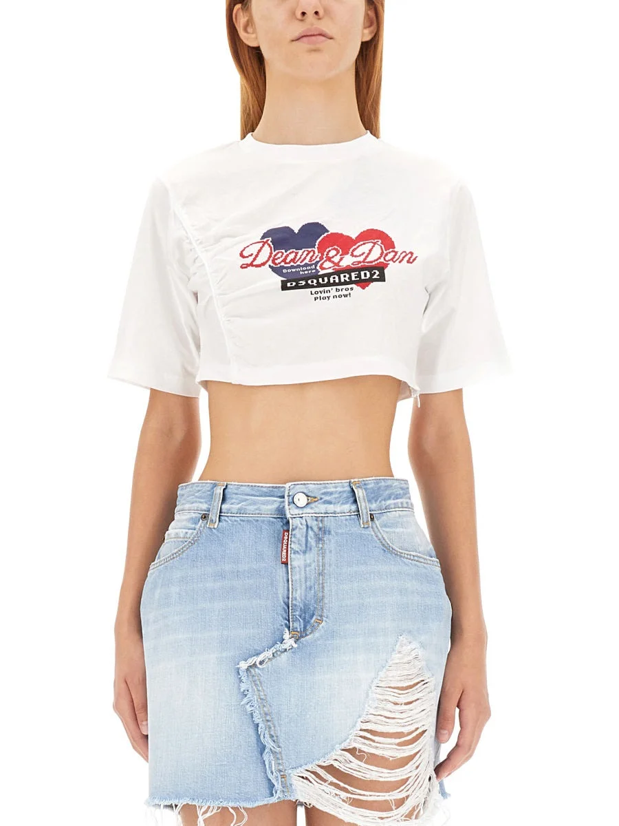 Dsquared Women Cropped Fit T-Shirt - 1