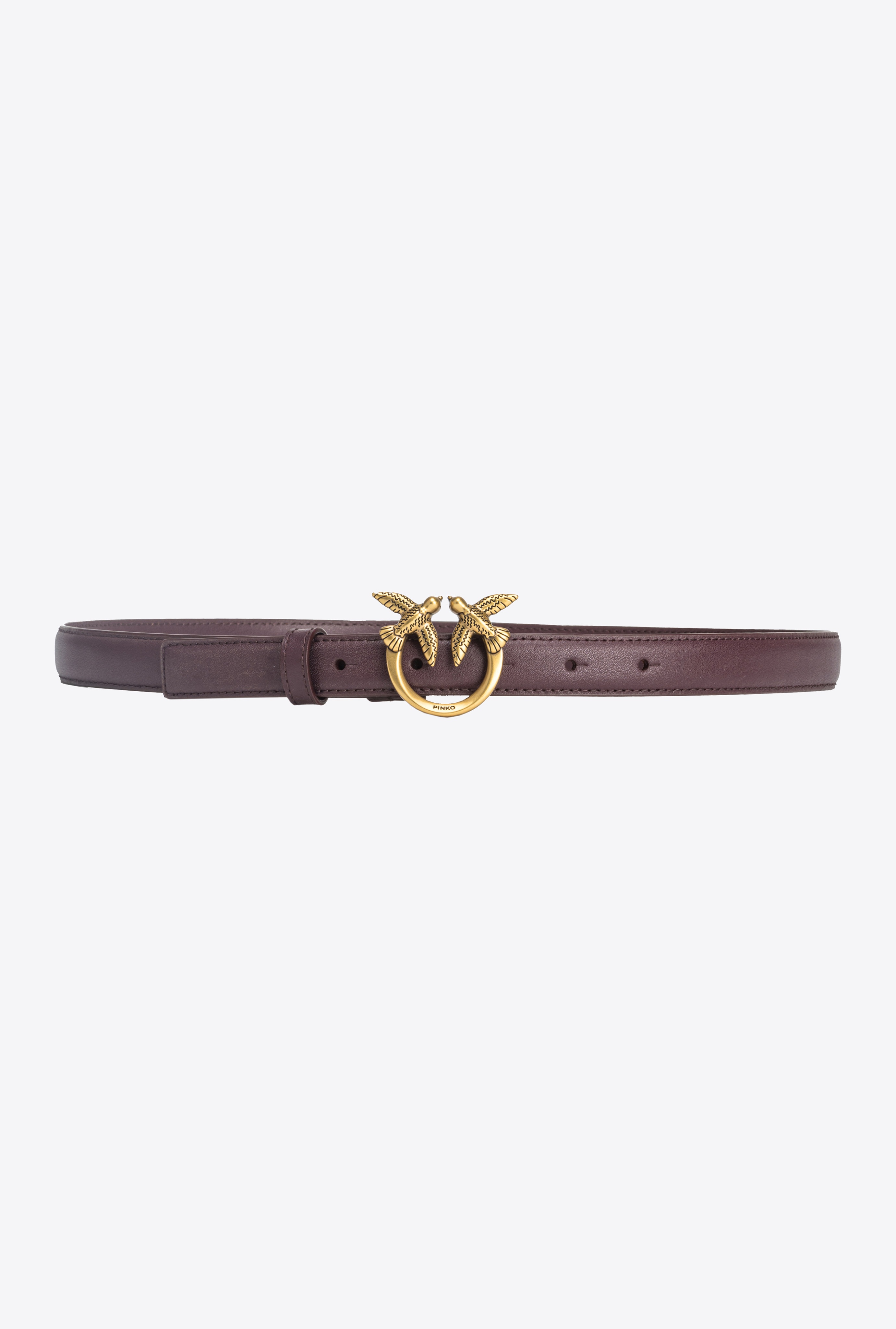LOVE BIRDS THIN LEATHER BELT 2CM - 1