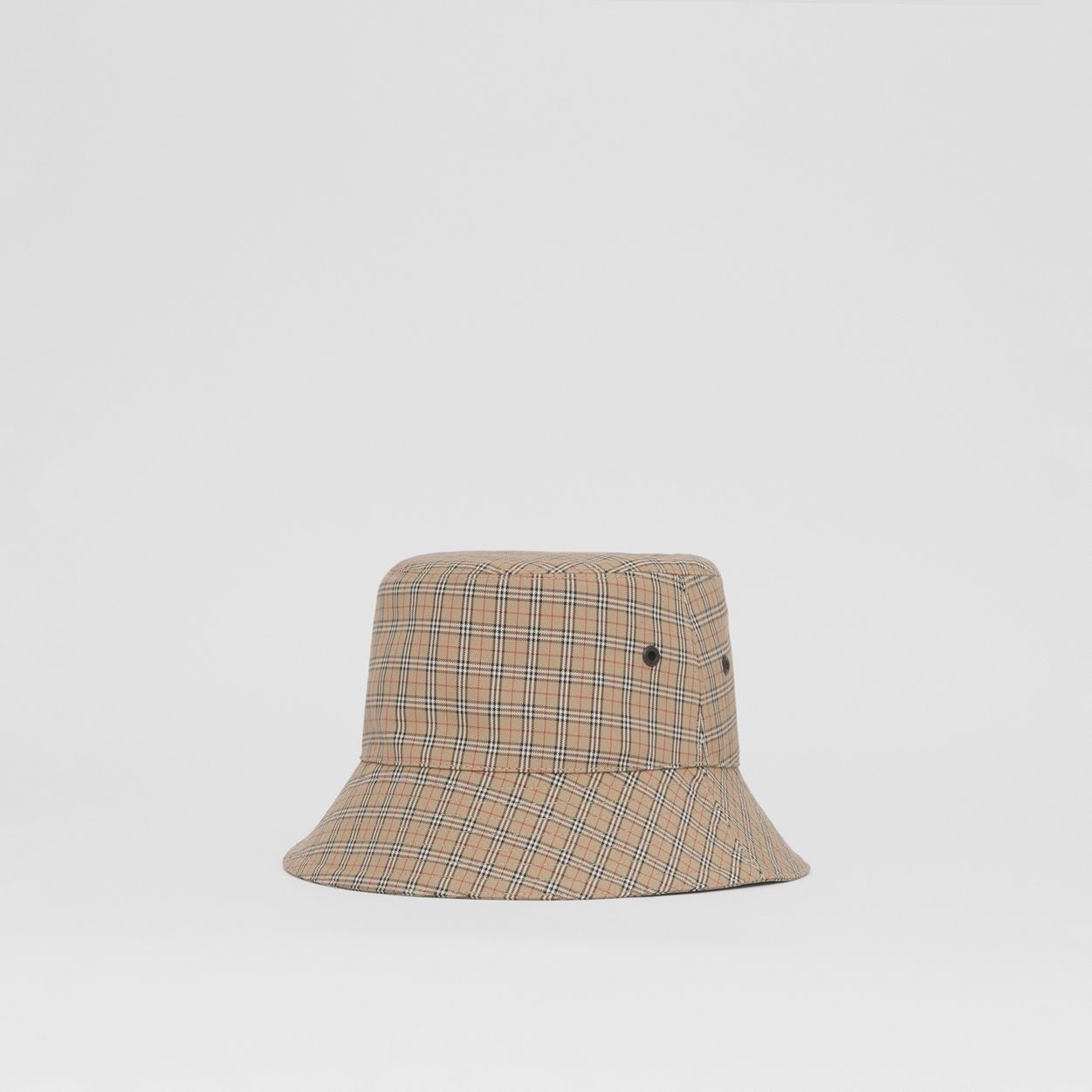 Check Technical Cotton Bucket Hat - 6