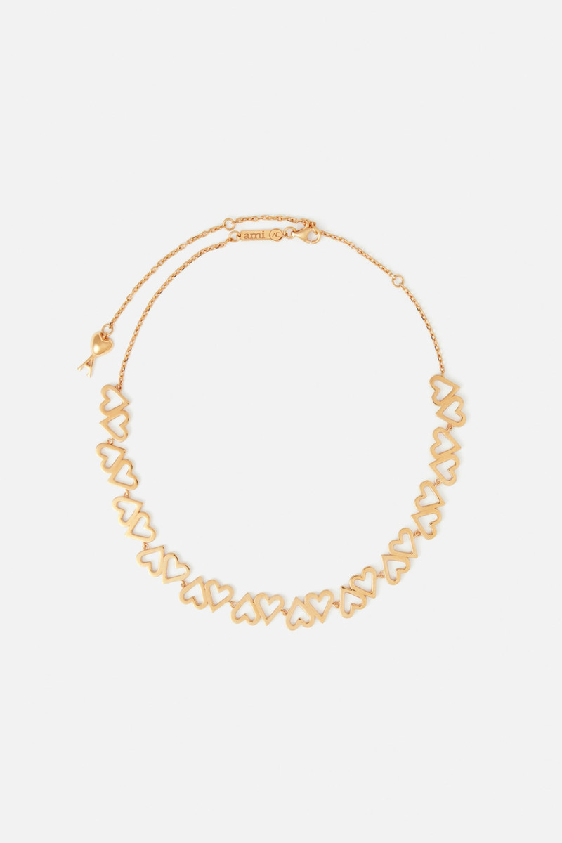 AMI Paris Upside Down Hearts Necklace outlook