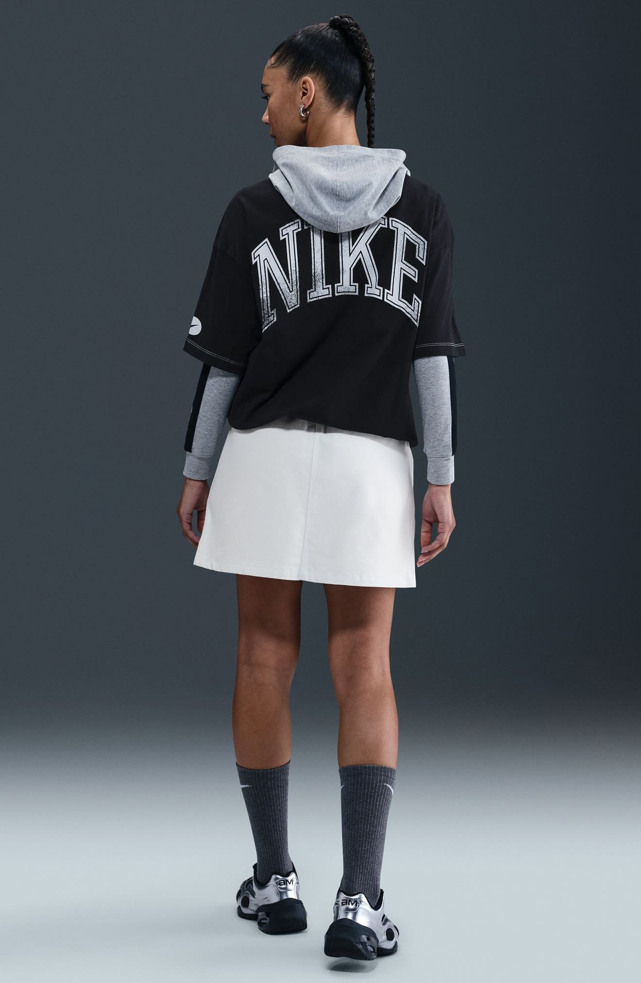 Nike Sportswear Cargo Skirt in Summit White/Black at Nordstrom - 9
