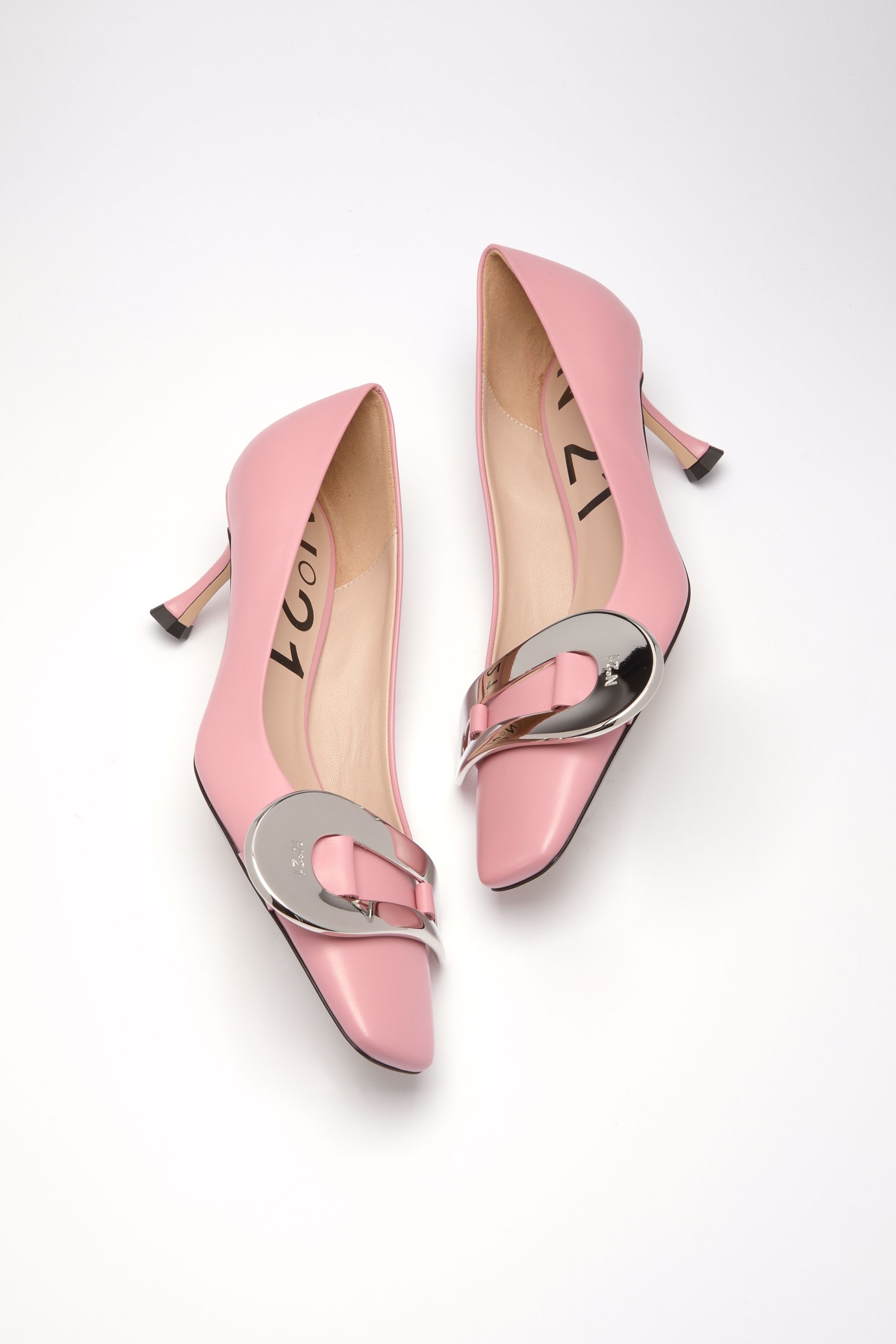 BUCKLE-EMBELLISHED PUMPS - 4