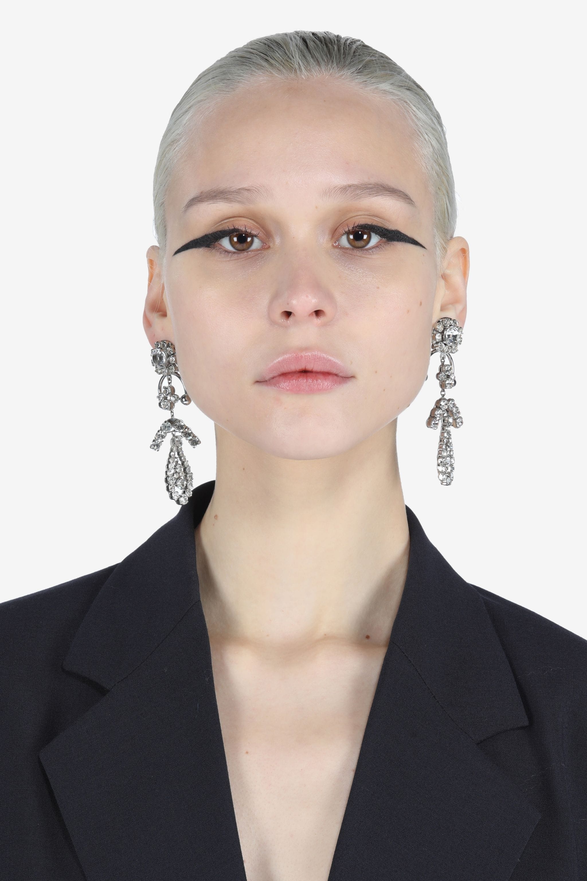 CRYSTAL-EMBELLISHED EARRINGS - 1