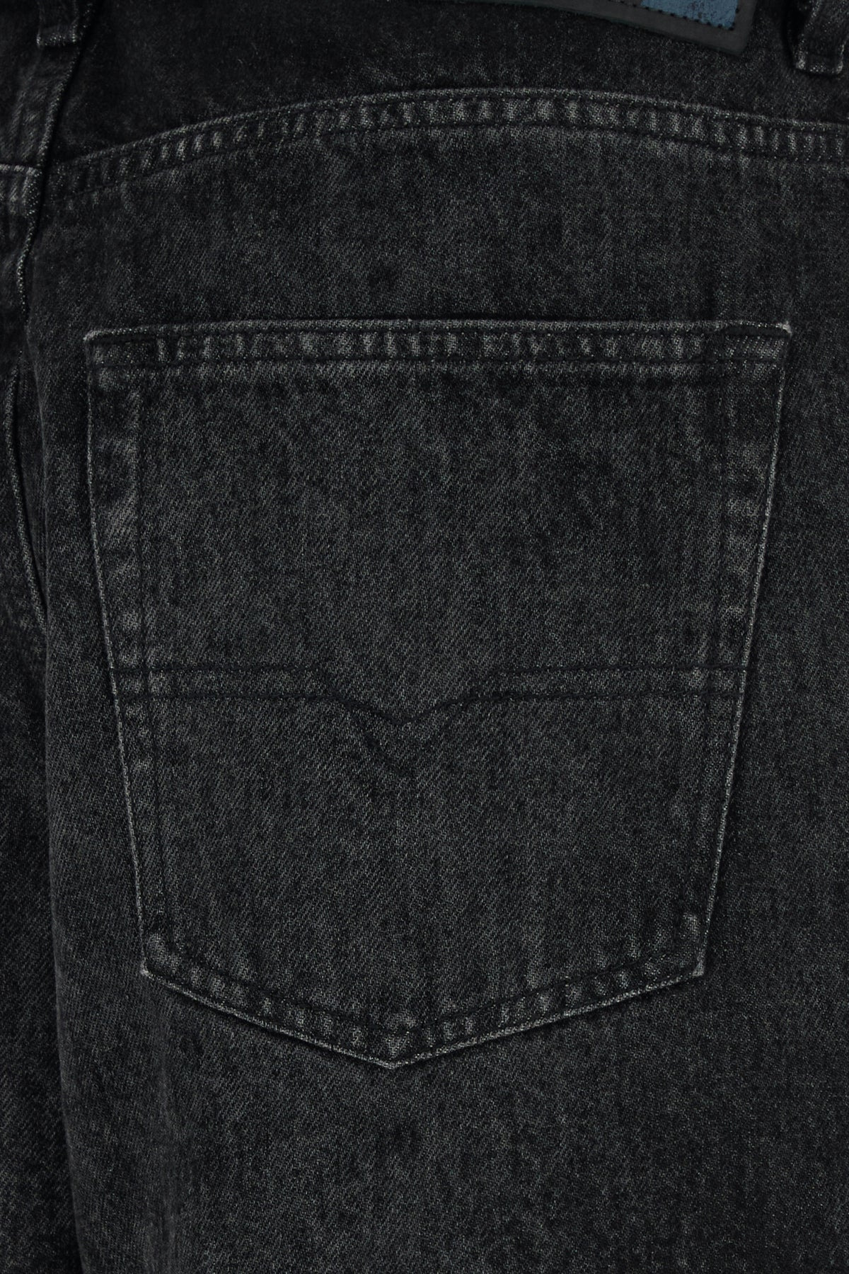 Black denim wide-leg jeans - 3