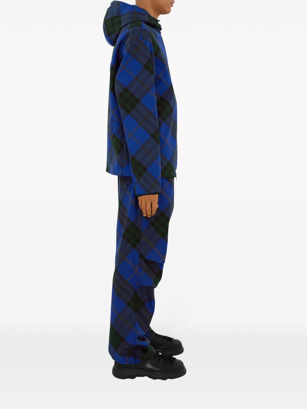 House Check hooded jacket - 4