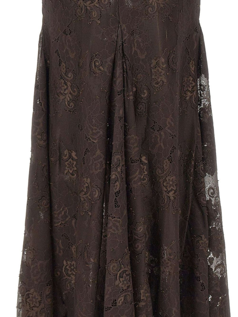 Pelé lace-overlay midi skirt 5