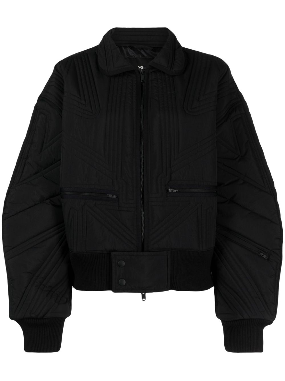 quilted bomber jacket - 1