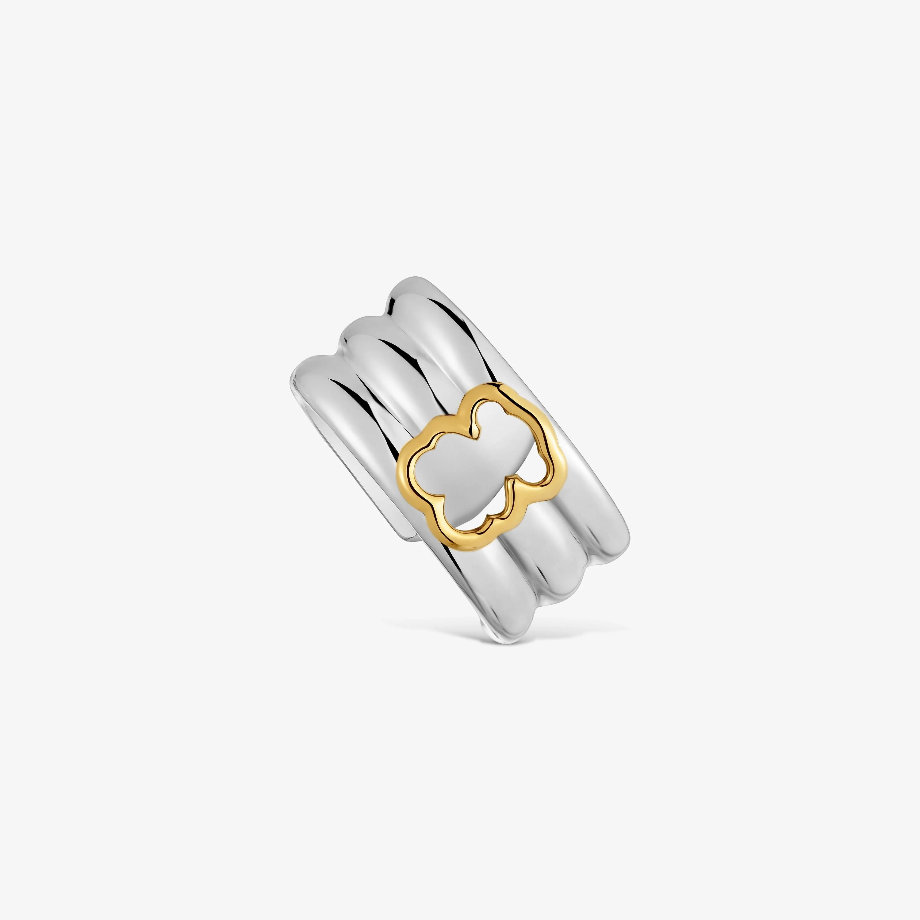 Steel Earcuff with two-tone bear TOUS Galia - 1
