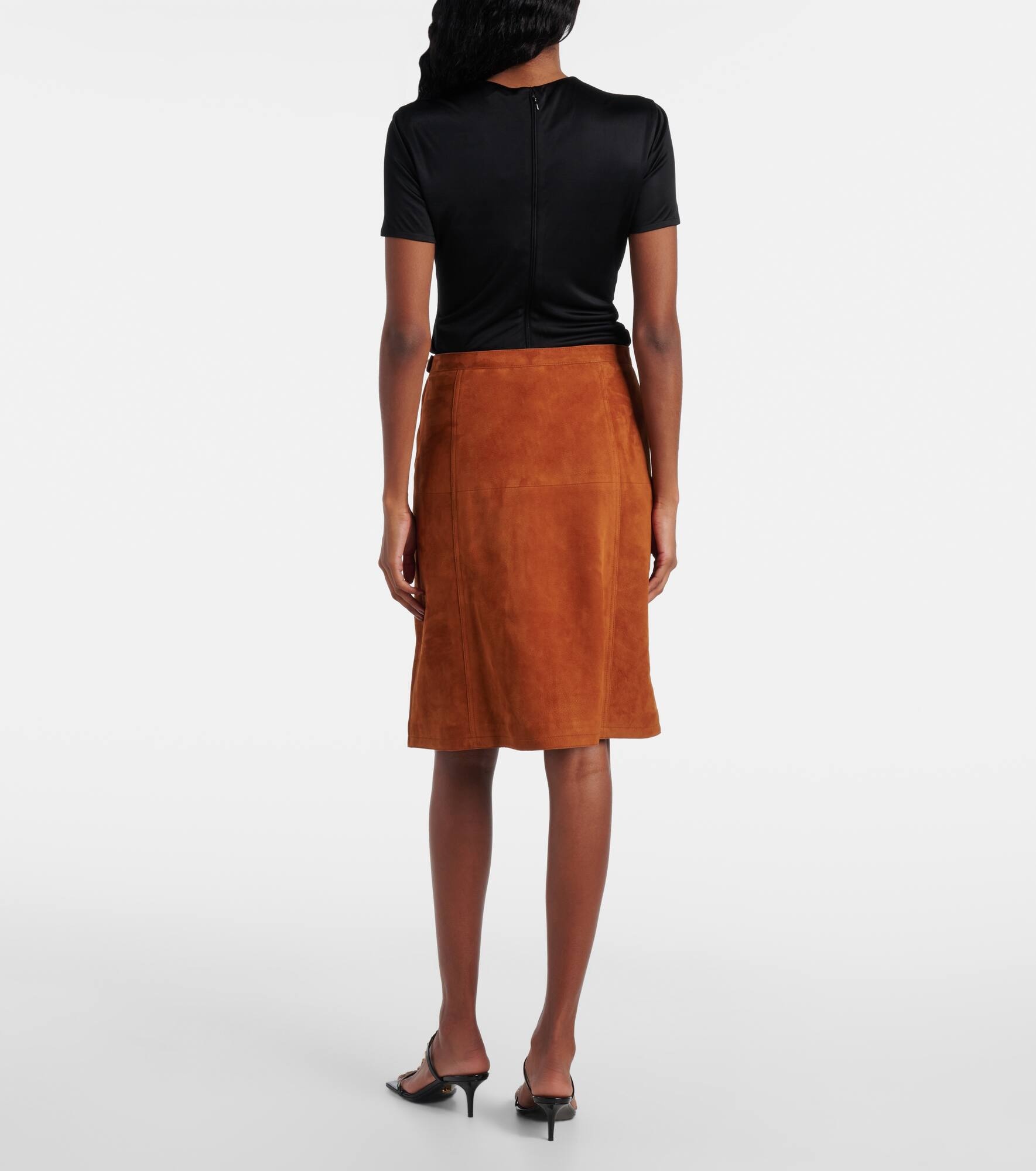 Suede midi skirt - 3