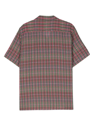 NEEDLES check-pattern seersucker shirt outlook