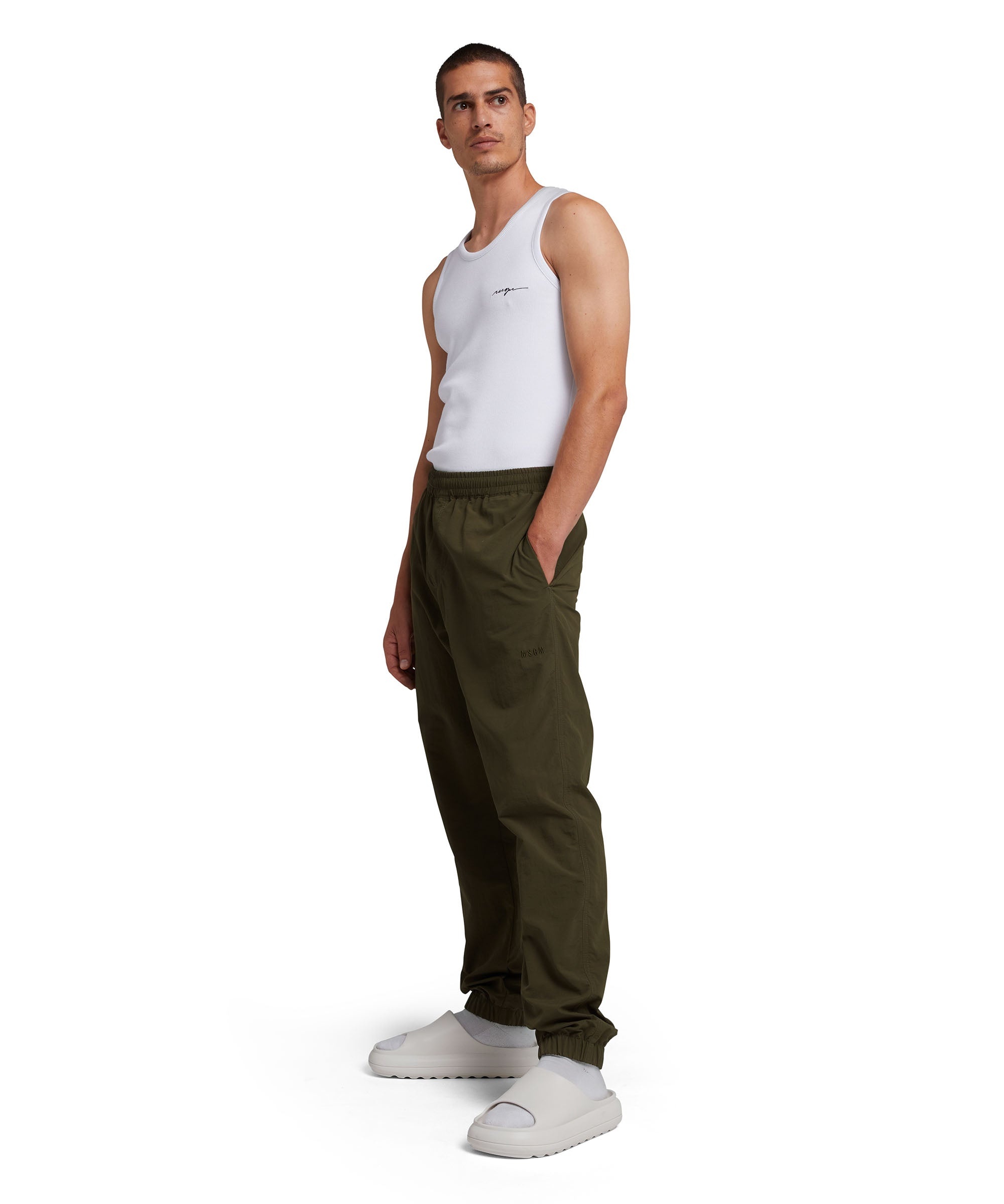 Nylon pants with elasticized waistband - 5