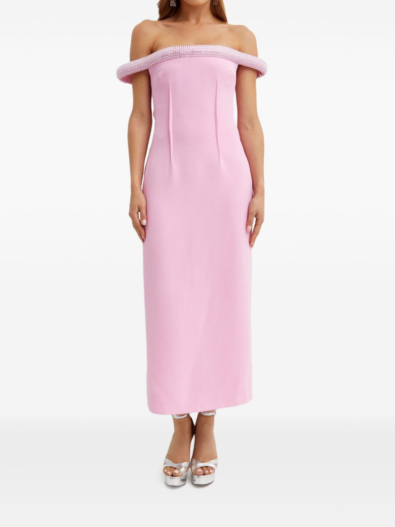 David Koma crystal-embellished midi dress outlook