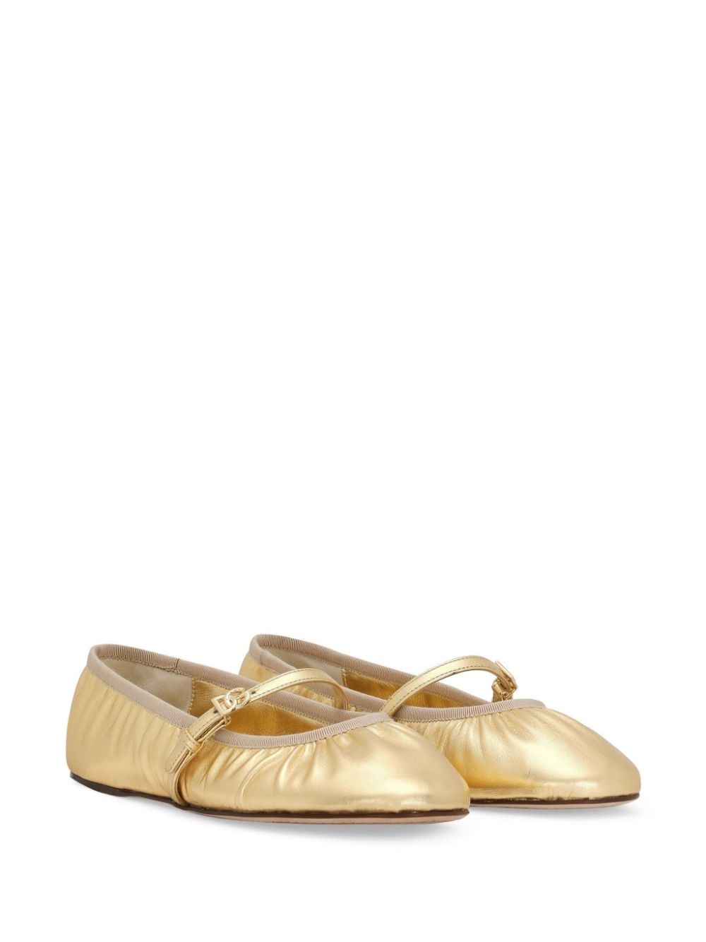 leather ballerina shoes - 2
