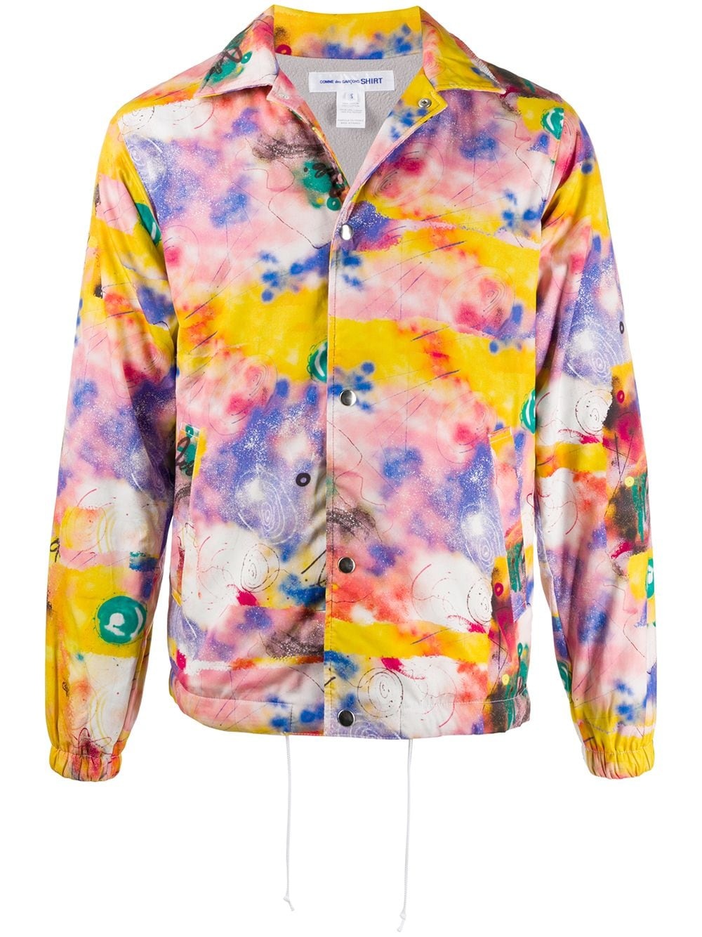 tie-dye graphic print jacket - 1